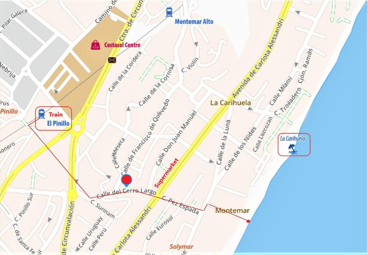 Shiny Studio With Pool & Carihuela Beach At 500M 토레몰리노스 외부 사진